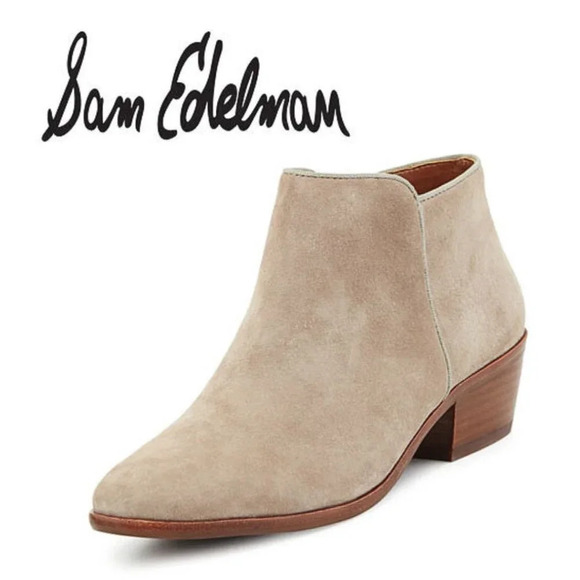 Sam Edelman, Petty Low Ankle Bootie, Tan, Beige - Picture 1 of 13